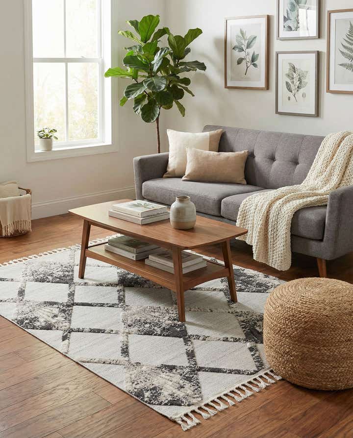 5' 3 x 7' 7 Easy-Clean Indoor / Outdoor Rug