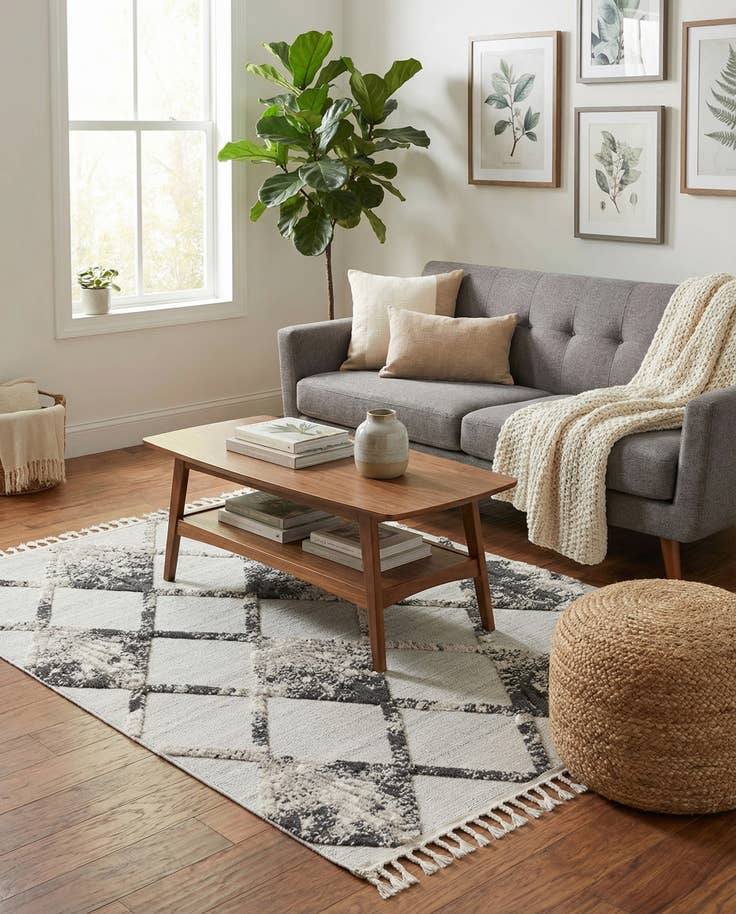 Detail image of 5' 3 x 7' 7 Easy-Clean Indoor / Outdoor Rug