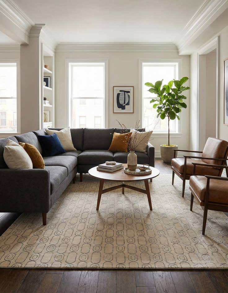 Detail image of  10' x 13' Vogue Geo Rug