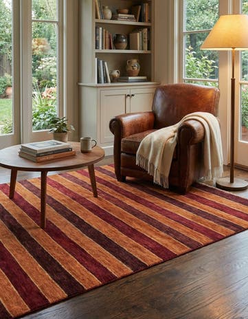5' 6 x 8' 2 Hand Knotted Modern Ziegler Oriental Rug