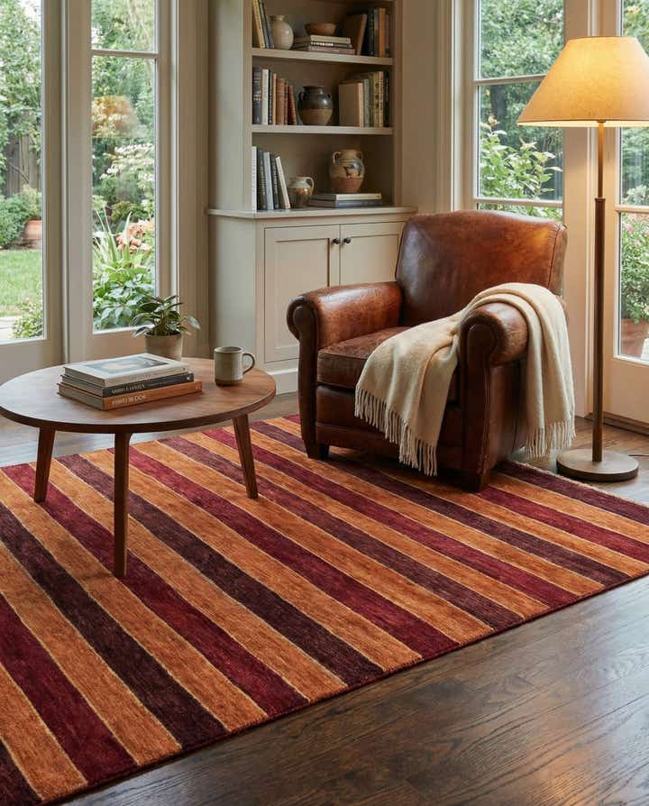 5' 6 x 8' 2 Hand Knotted Modern Ziegler Oriental Rug