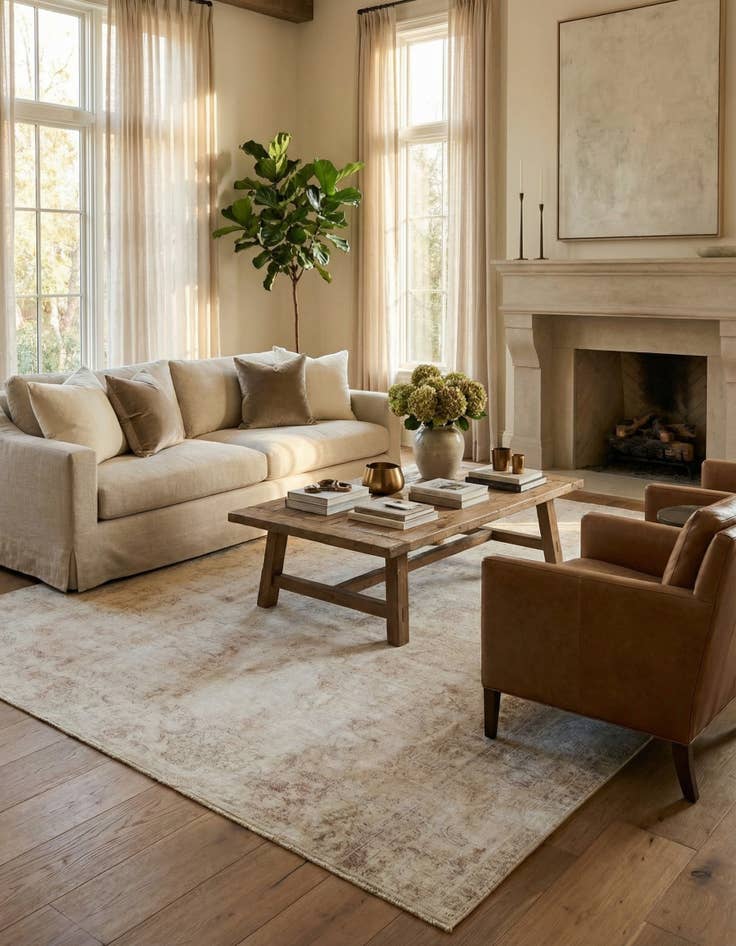 Detail image of  9' 3 x 11' 9  Hand Knotted Ultra Vintage Persian Wool Rug