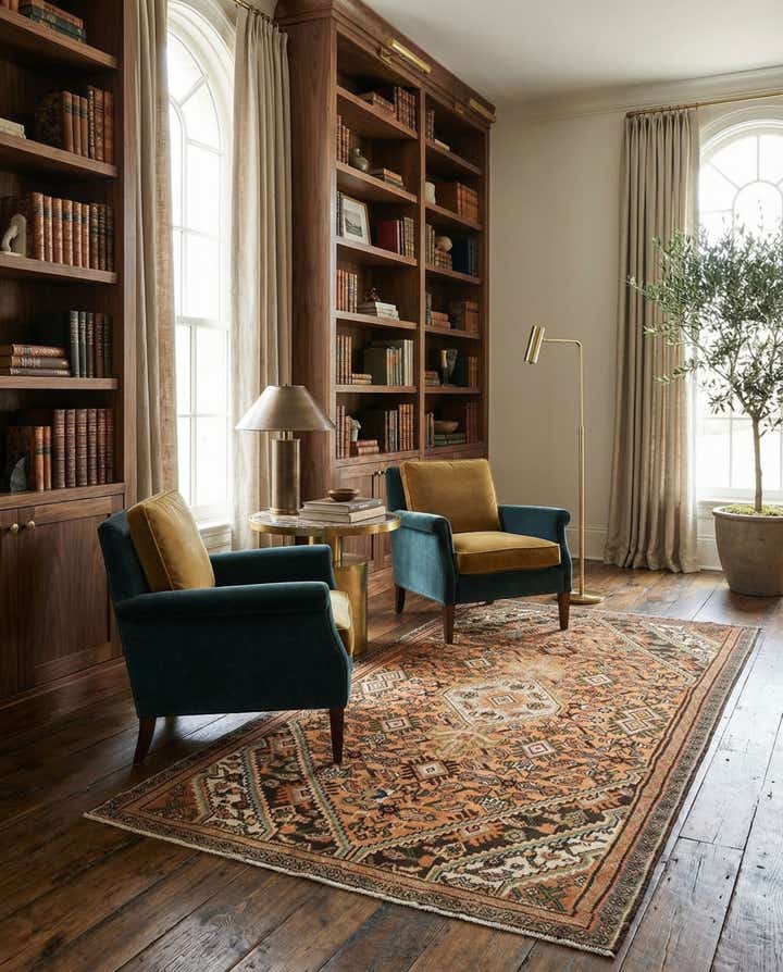 4' 10 x 8' 2 Hamedan Rug