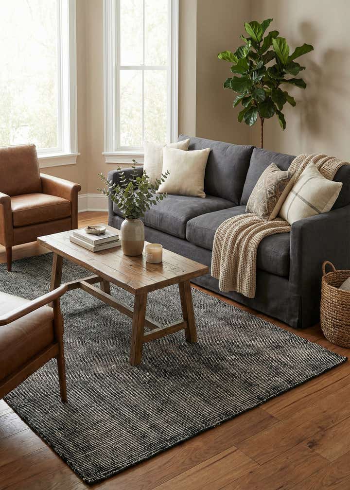 5' 1 x 8' Hand Woven Jill Zarin English Manor Farmhouse Wool Rug
