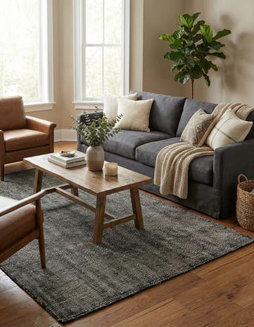 5' 1 x 8' Hand Woven Jill Zarin English Manor Farmhouse Wool Rug