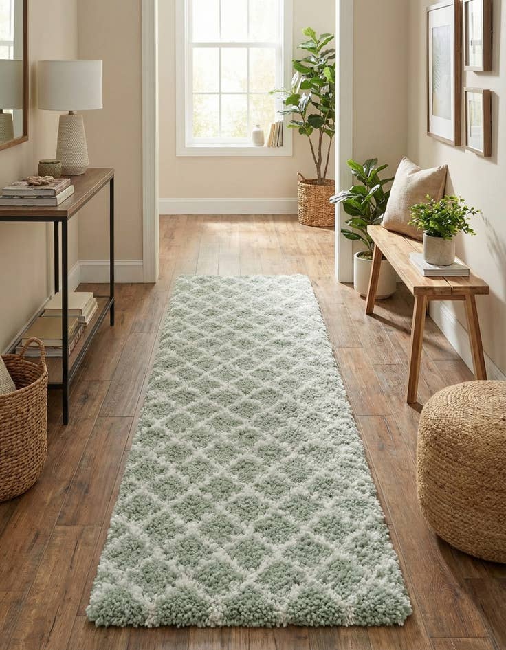 Detail image of 3' 3 x 16' 5 Marrakesh Shag Runner Rug