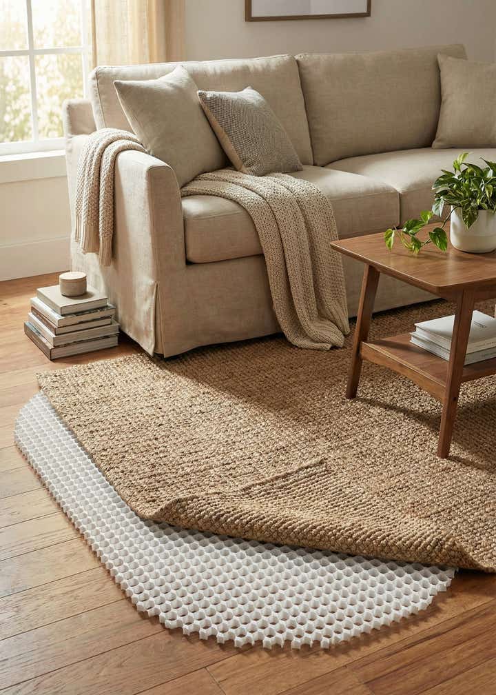 4' x 6' Oval Non-Slip Rug Pad