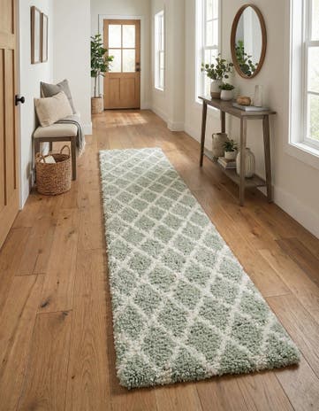 3' 3 x 16' 5 Moroccan Shag Runner Rug