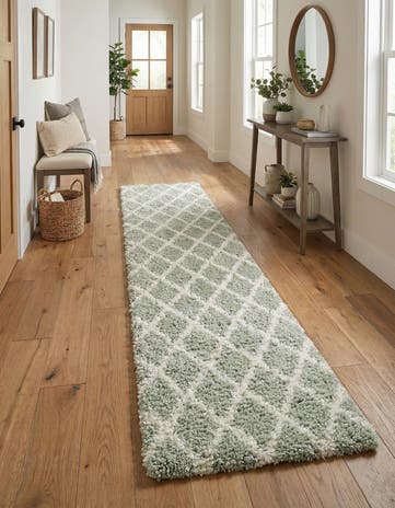 3' 3 x 16' 5 Moroccan Shag Runner Rug