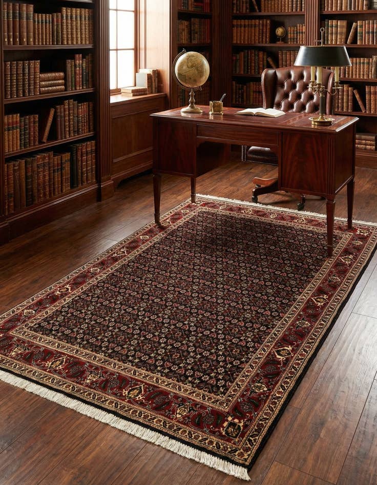 Detail image of 3' 6 x 4' 11 Tabriz Mahi Rug