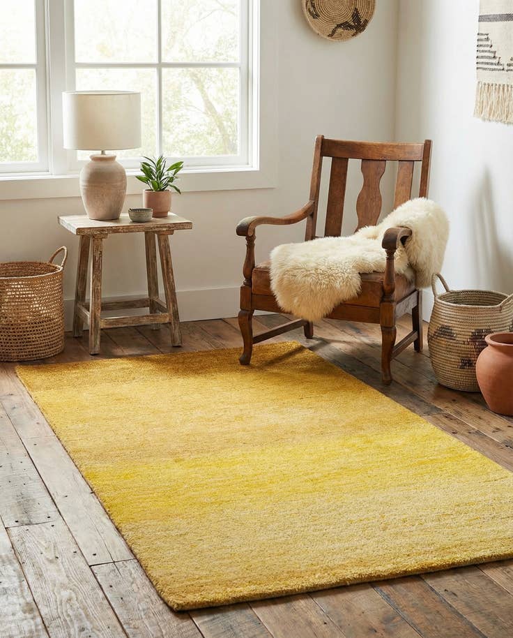 Detail image of 2' 5 x 4' 9 Hand Knotted Kashkuli Gabbeh Wool Rug