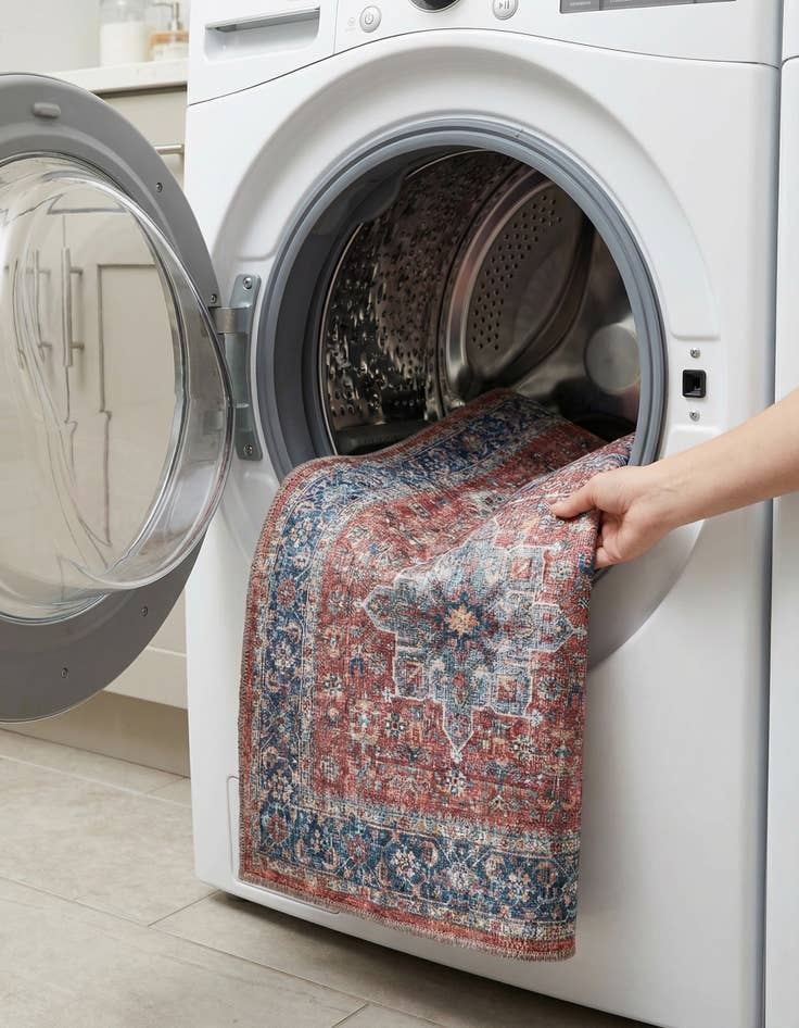 Detail image of 2' x 5'  Washable Yara Runner Rug