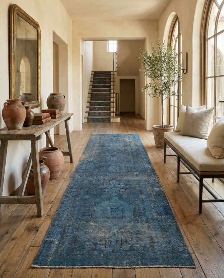 3' 6 x 12' 1 Hand Knotted Ultra Vintage Persian Wool Runner Rug