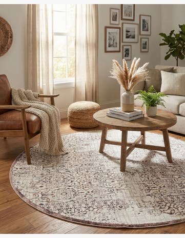 Violet Derbyshire Round Rug
