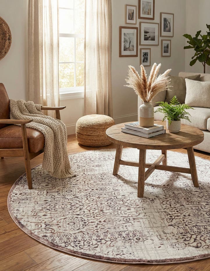 5' 3 x 5' 3 Derbyshire Round Rug