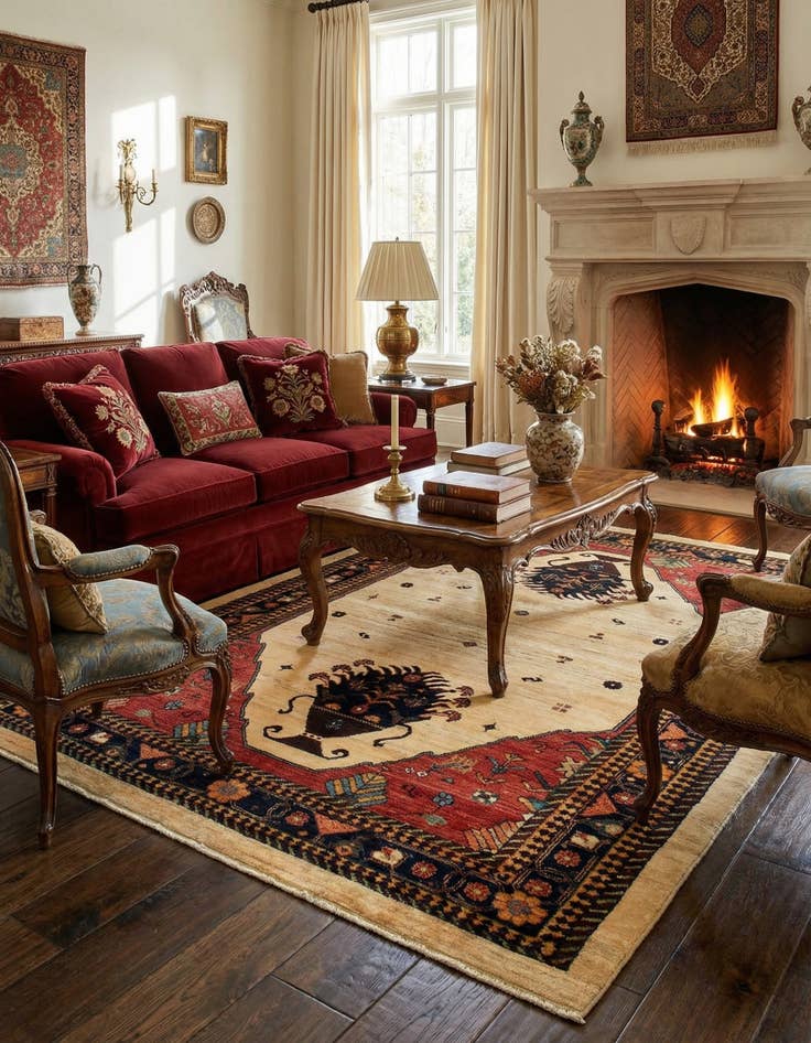 Detail image of 4' 11 x 6' 11 Kashkuli Rug