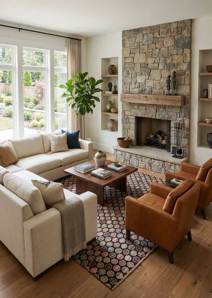 6' 1 x 9' Hand Knotted Darya Wool Rug