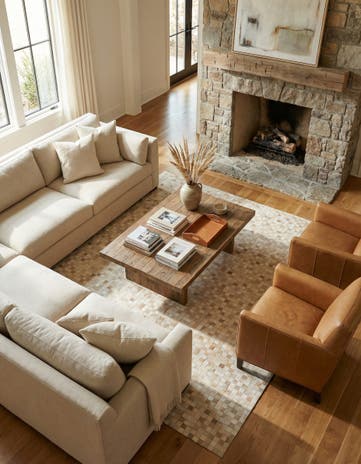 8' 1 x 9' 11 Cowhide - Patchwork Rug