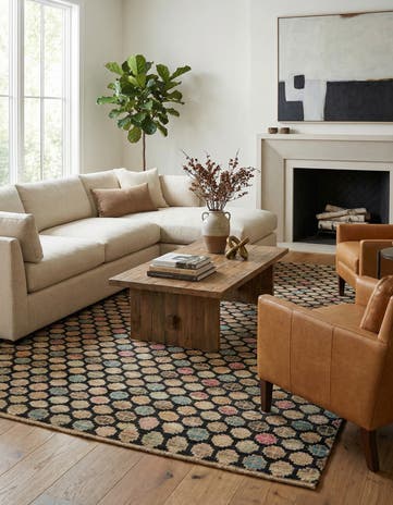 6' 1 x 9' 4 Hand Knotted Darya Wool Rug