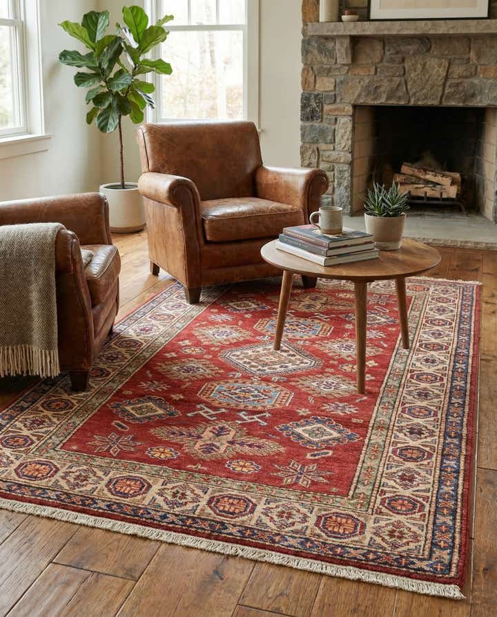 3' 4 x 5' Hand Knotted Kazak Oriental Rug