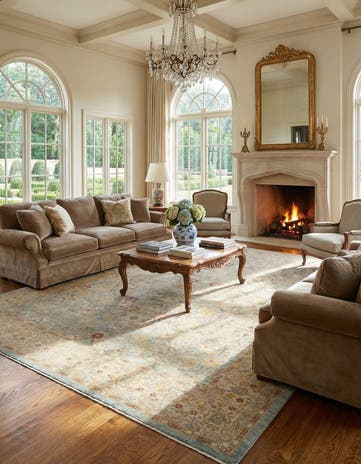 12' x 17' 4 Hand Knotted Ziegler Rug