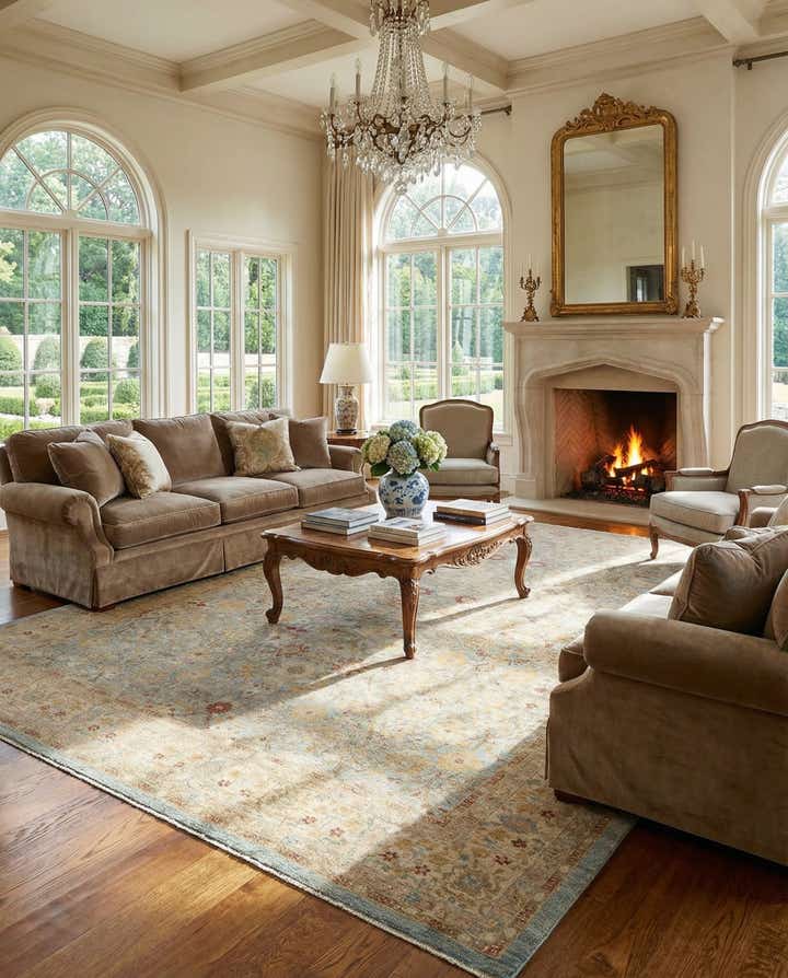 12' x 17' 4 Hand Knotted Ziegler Rug