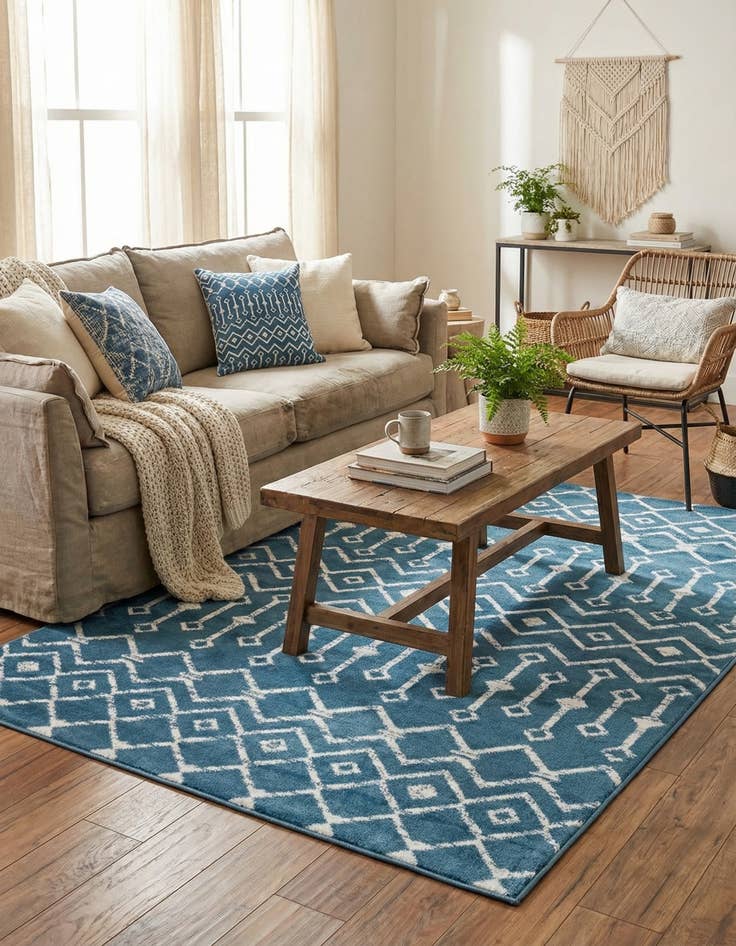 Detail image of 4' x 6' Kasbah Trellis Rug