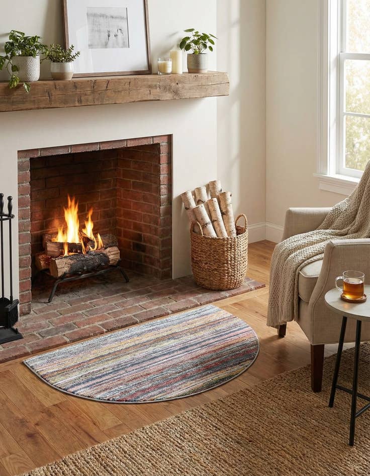 Detail image of  2' x 3' Striped Anti-Fatigue Comfort Mat Hearth