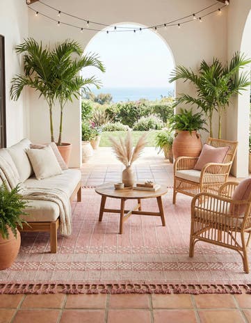 9' x 12' Easy-Clean Eco Bohemian Indoor / Outdoor Rug