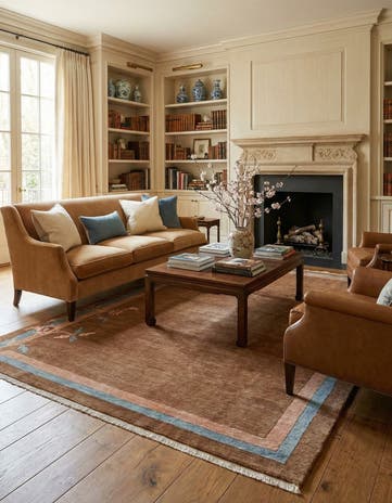 8' 1 x 11' 1 Hand Knotted Tibet Wool Rug
