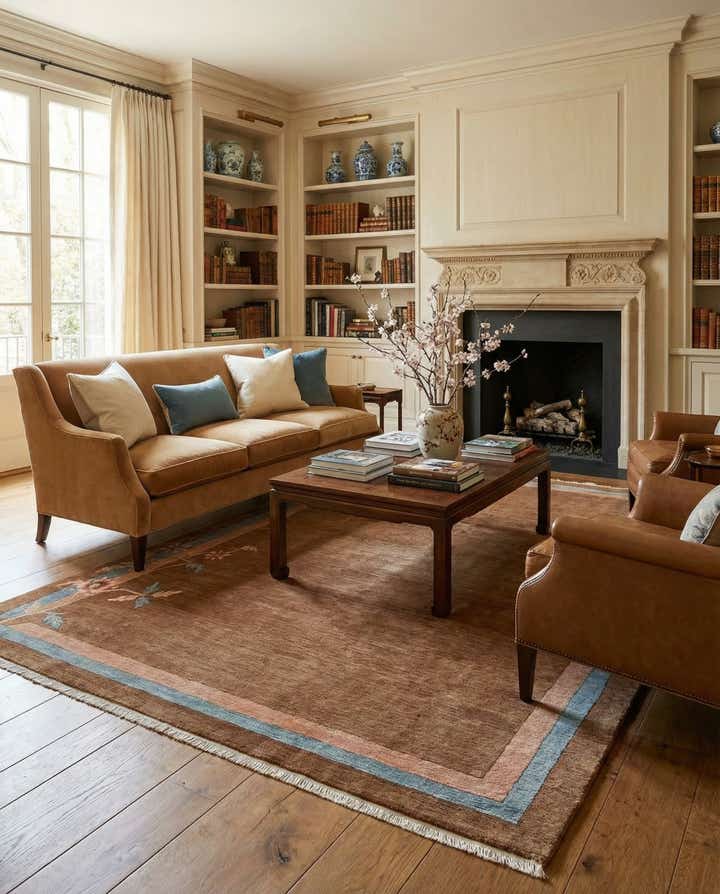 8' 1 x 11' 1 Hand Knotted Tibet Wool Rug