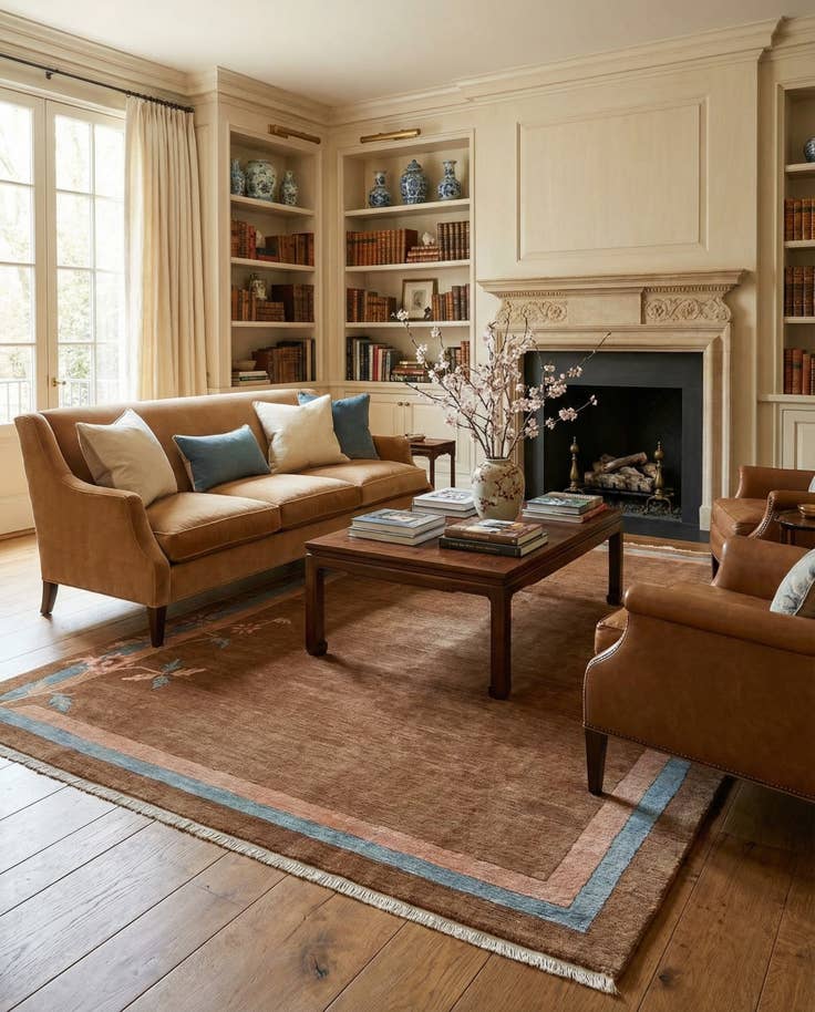 Detail image of 8' 1 x 11' 1 Hand Knotted Tibet Wool Rug