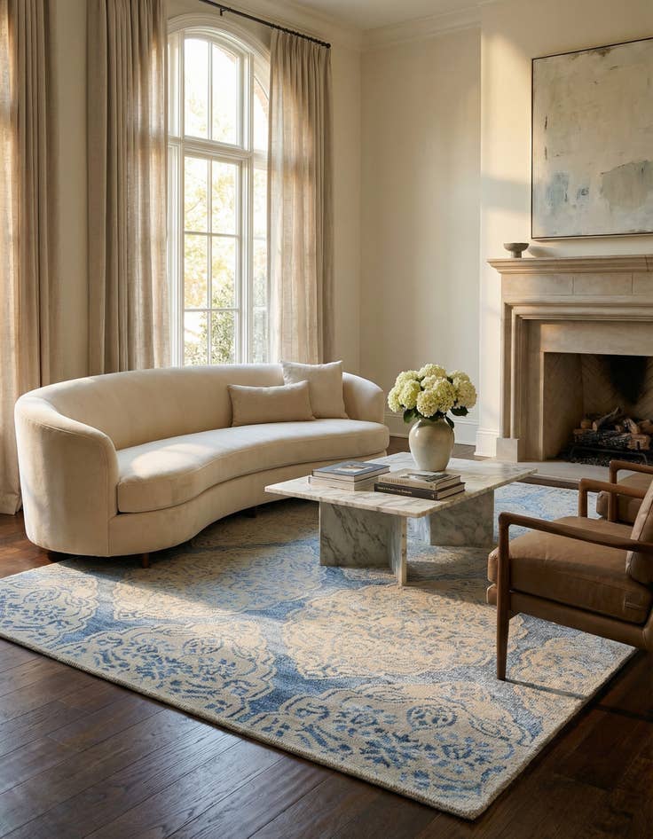 Detail image of 7' 10 x 9' 8  Hand Knotted Darya Rug