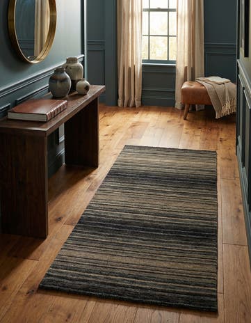 2' 4 x 4' 7 Hand Knotted Gabbeh Wool Runner Rug