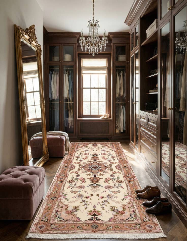 Detail image of 2' 8 x 6' 11 Tabriz Runner Rug