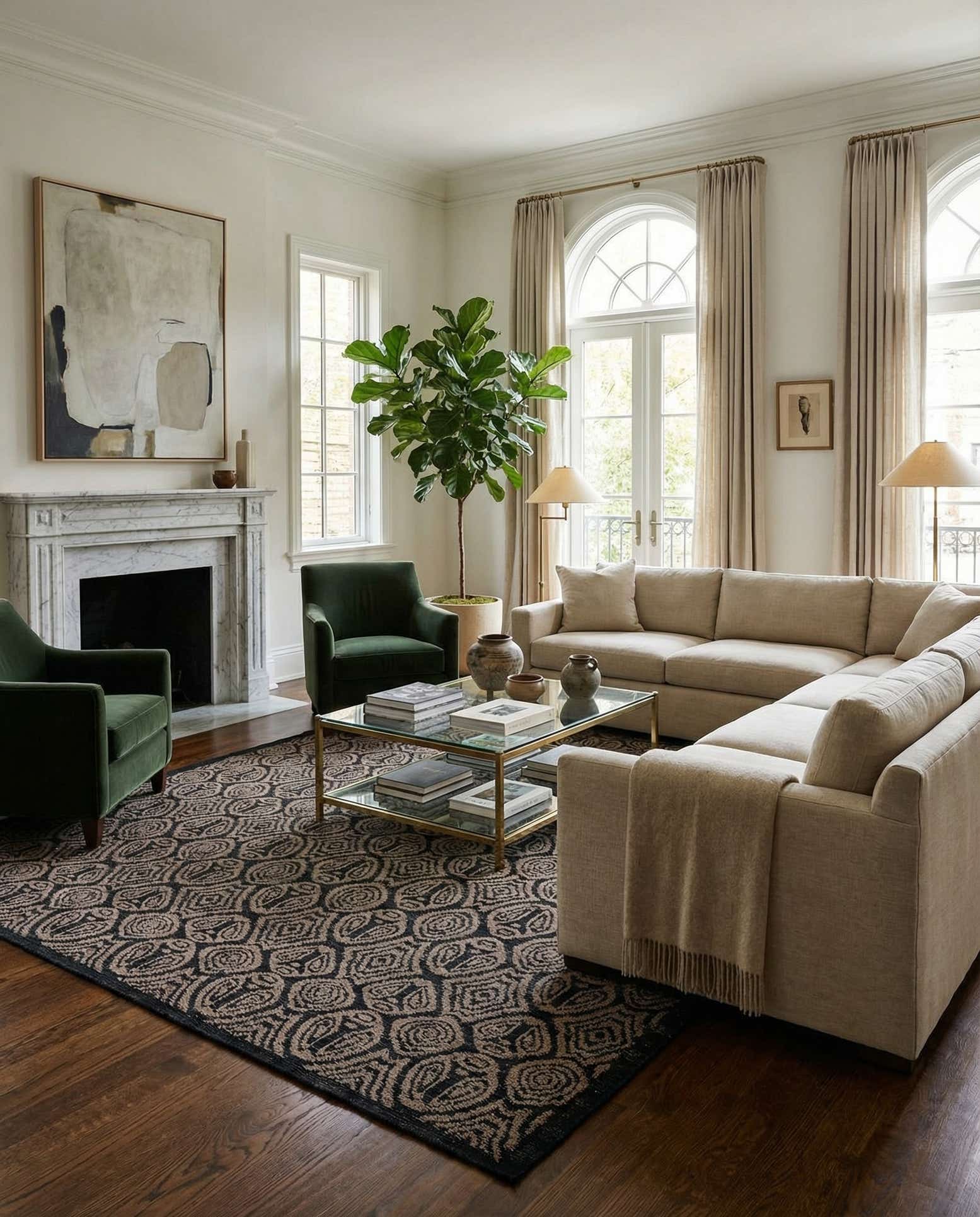 9' 10 x 14' 1 Hand Knotted Darya Wool Rug