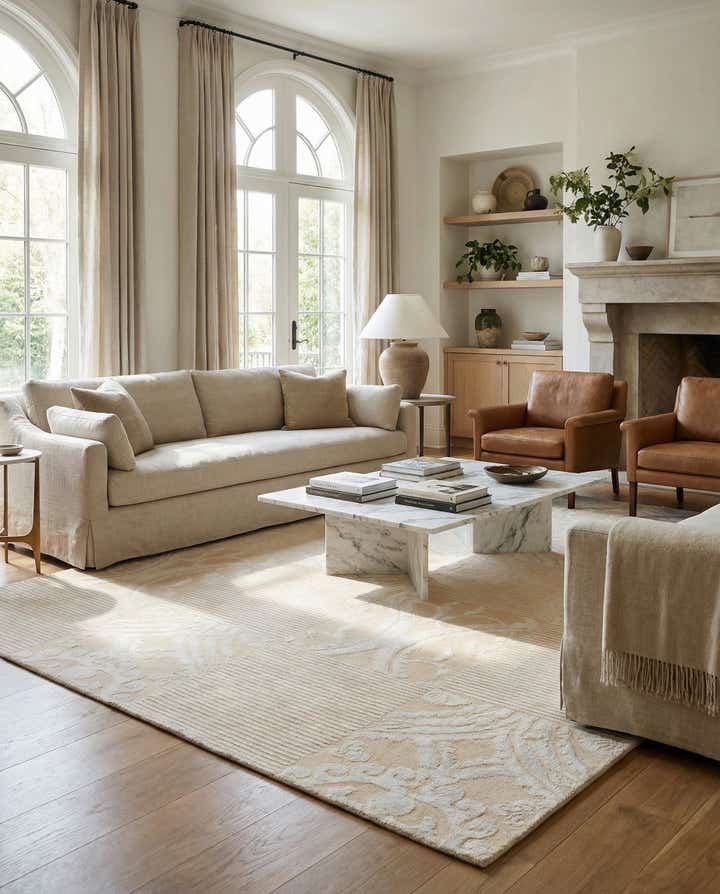 5' 9 x 7' 10 Hand Knotted Darya Wool Rug