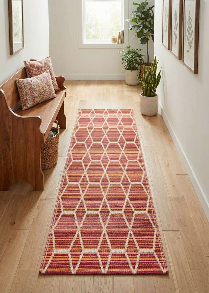 2' x 6' Easy-Clean Vista Breeze Indoor / Outdoor Runner Rug