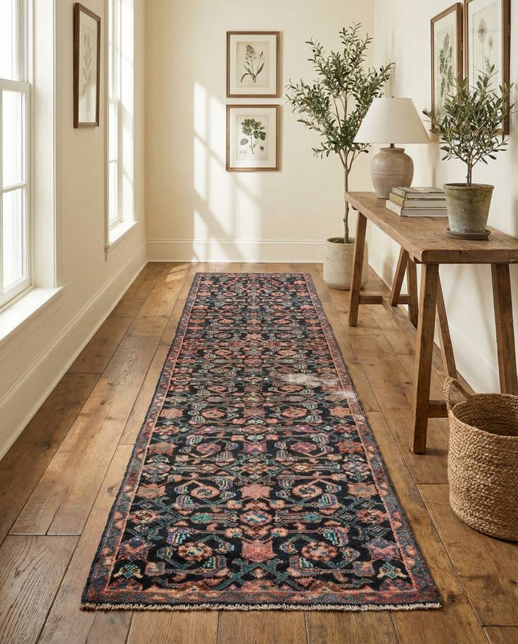 Detail image of 2' 1 x 9' 4 Hand Knotted Ultra Vintage Persian Wool Runner Rug