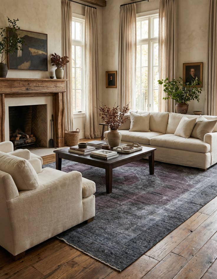 Detail image of 7' 5 x 10' 5  Hand Knotted Ultra Vintage Persian Wool Rug