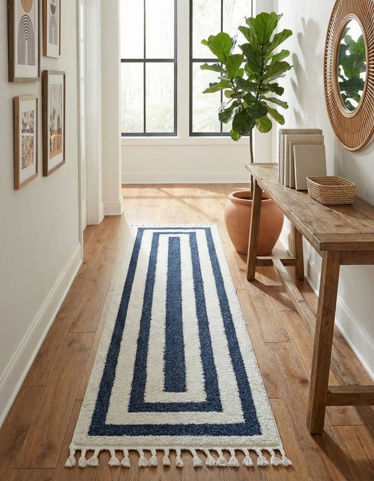 Detail image of 2' 7 x 12' Boho Runner Rug