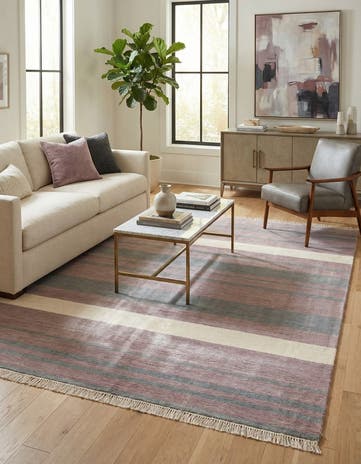 4' 11 x 6' 7 Hand Knotted Darya Wool Rug
