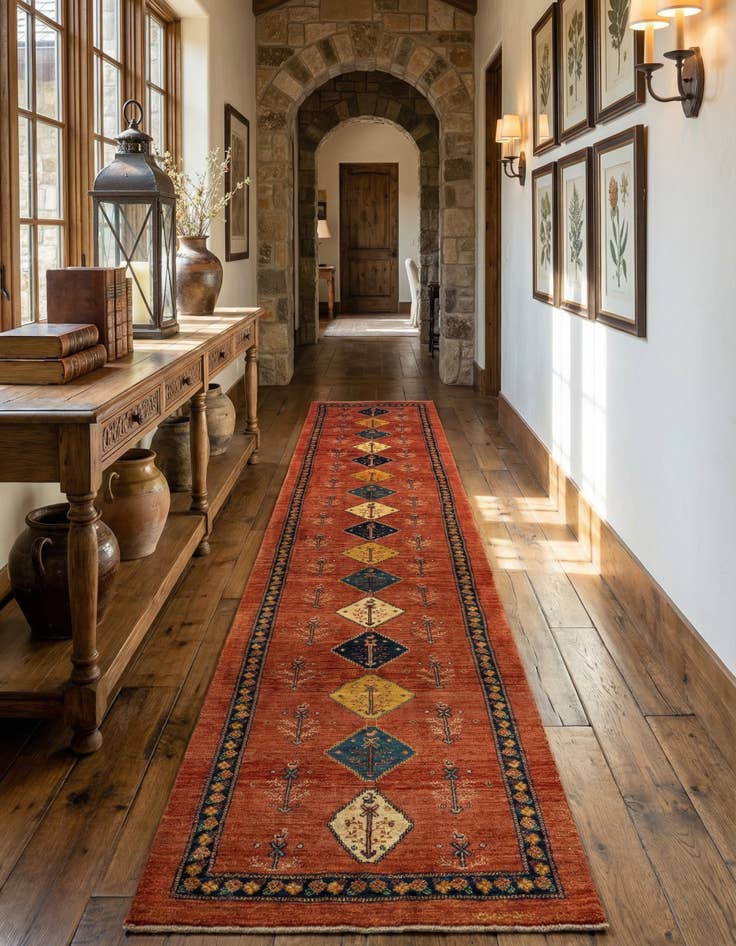 Detail image of 2' 9 x 13' 3 Luribaft Wool Runner Rug