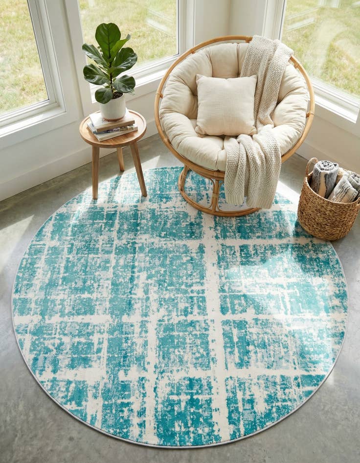 Detail image of 8' x 8' Uptown Lexington Avenue Round Rug