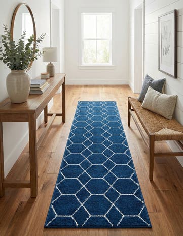 2' x 9' Lattice Frieze Runner Rug