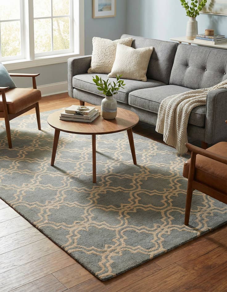 Detail image of  5' x 8' Luna Wool Rug