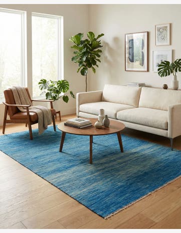 5' x 6' 8 Hand Woven Kilim Modern Wool Rug