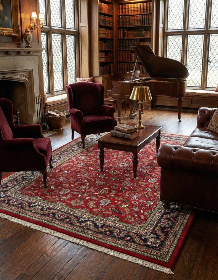 Detail image of  8' 4 x 11' 4  Hand Knotted Tabriz Wool Rug