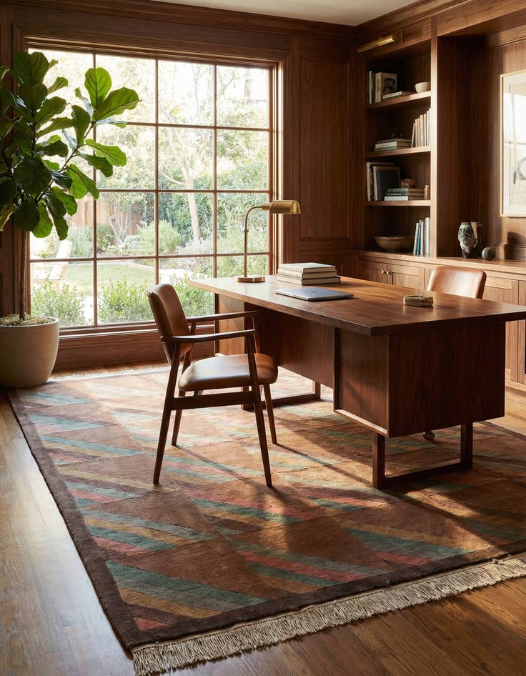 Detail image of 5' 6 x 8' 1  Hand Knotted Tibet Wool Rug