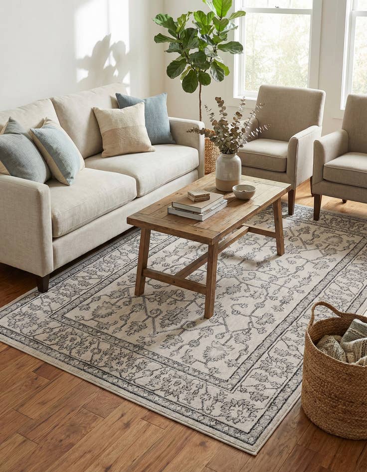 Detail image of 5' 3 x 8' Eco Traditional Rug